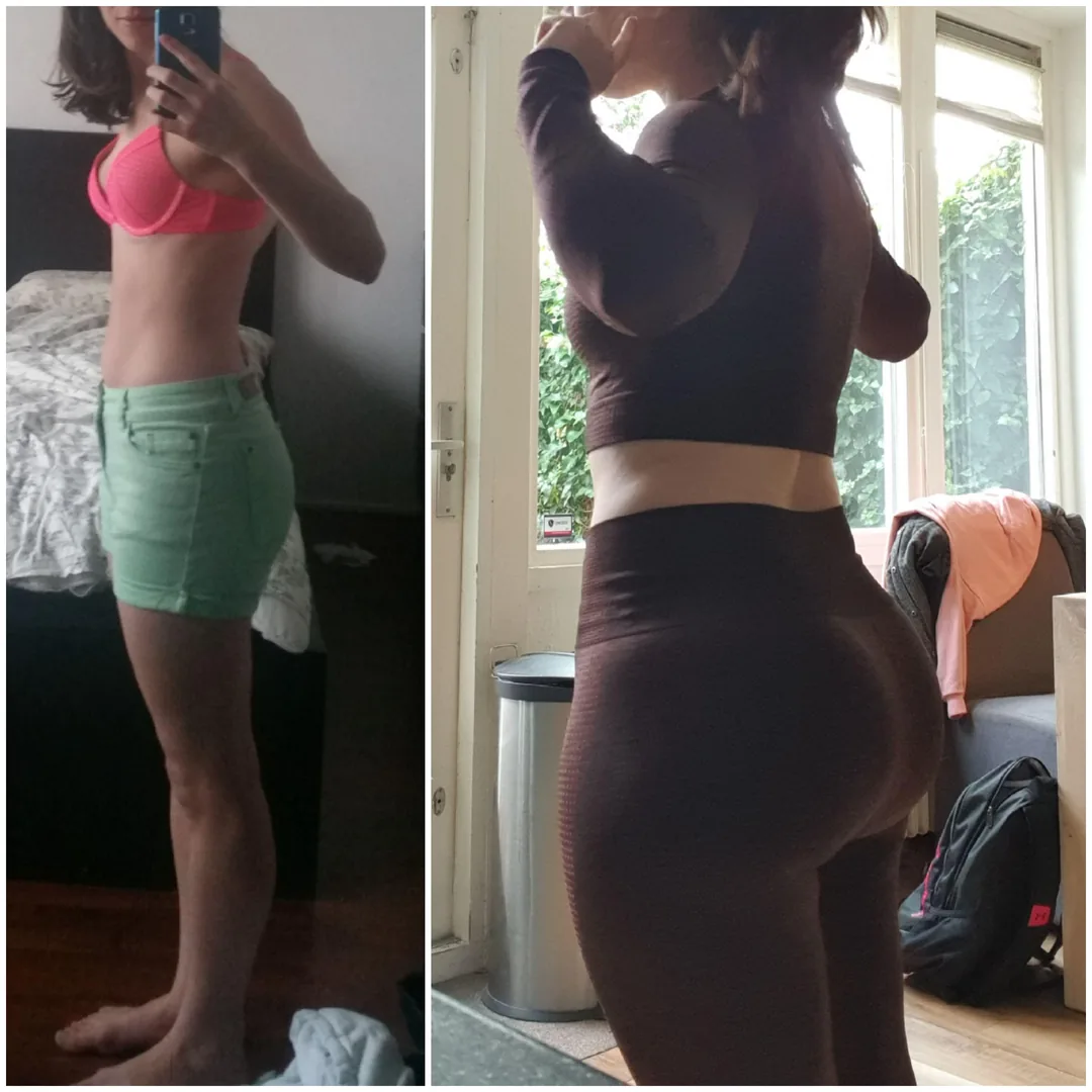 Antes y después de alumna 3