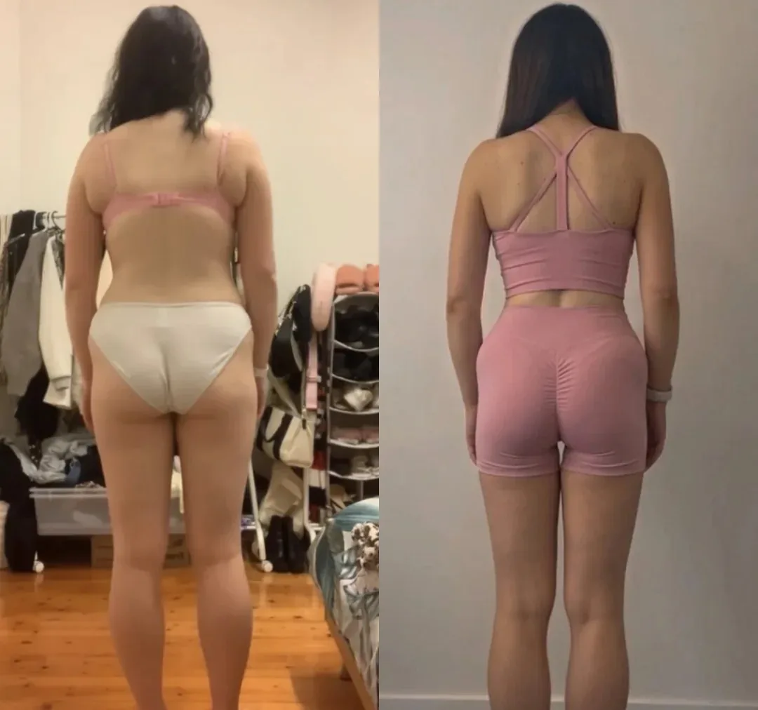 Antes y después de alumna 6